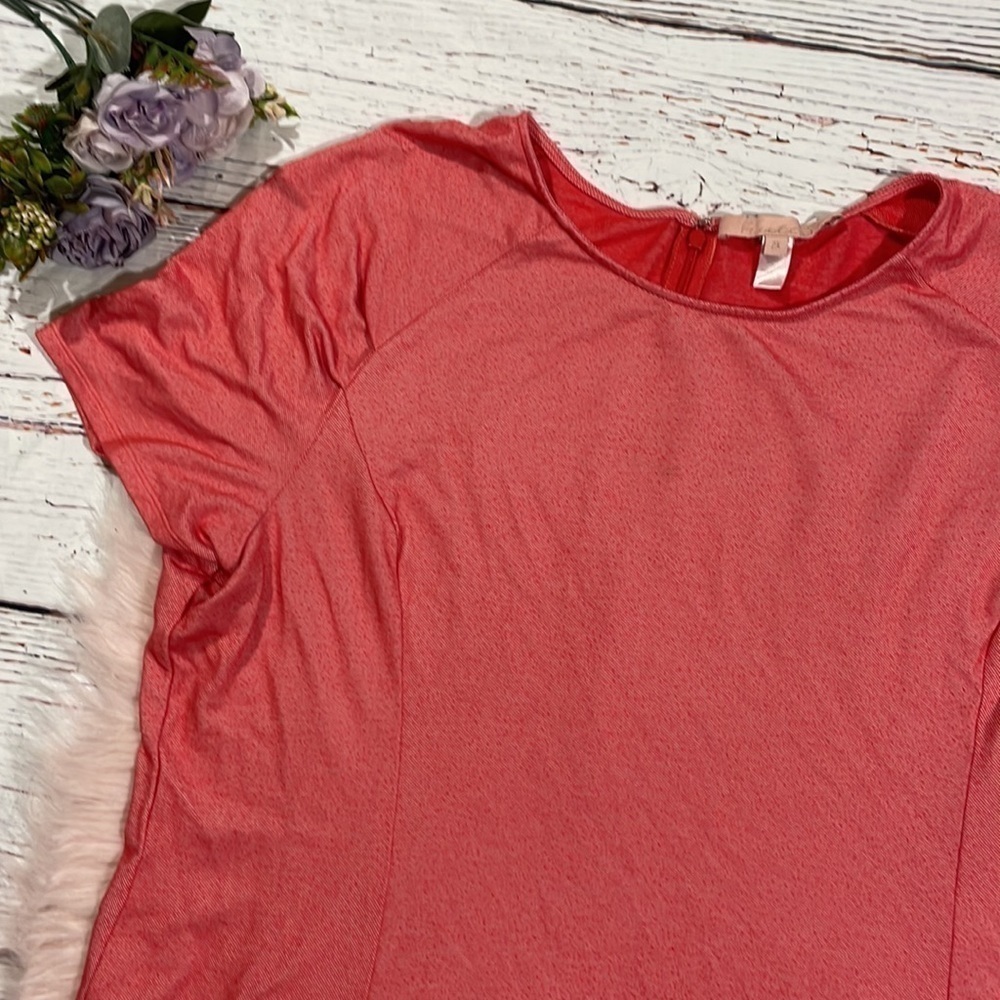 Anthropologie Hutch Speckled Red Swing A-line Mini Dress - Picture 8 of 10